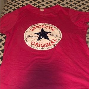 Converse Style Pink Top